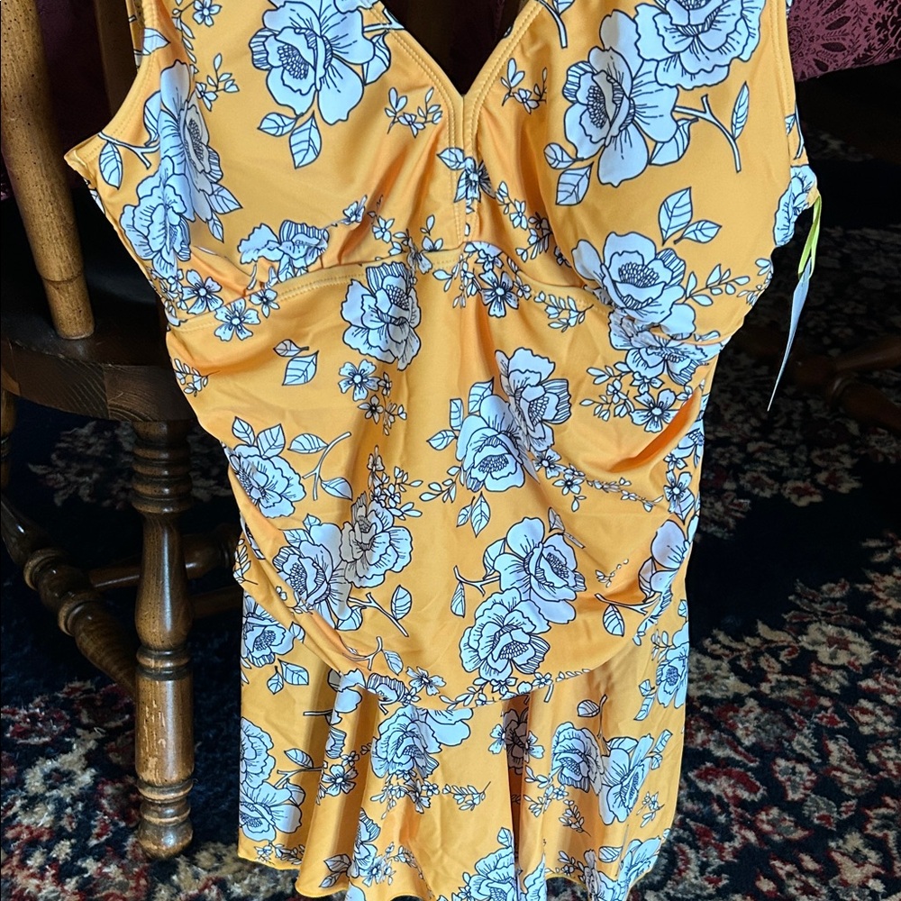 Marina West Floral XL One-Piece Swimsuit